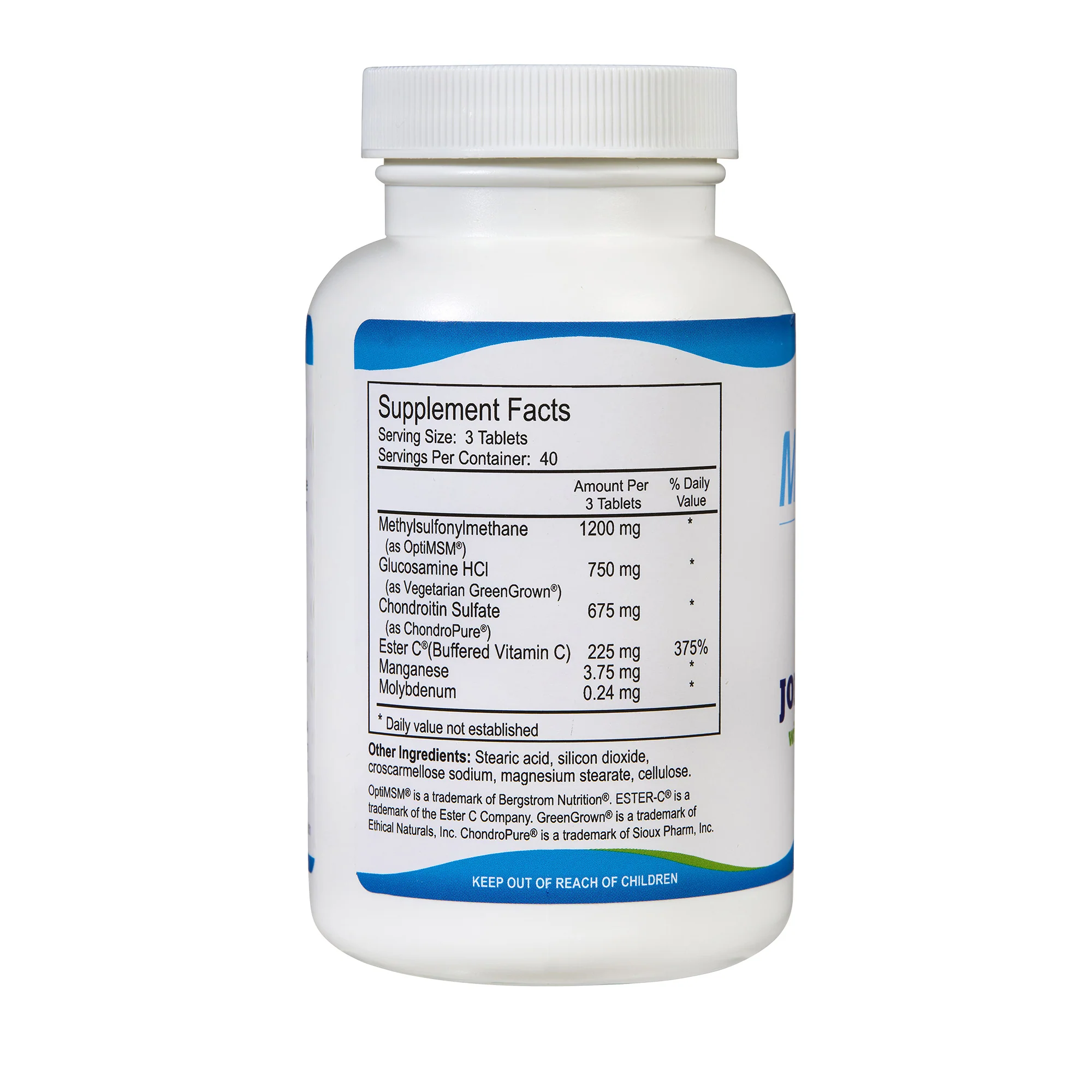 MSMPure Advanced Joint Support Tablets – Glucosamine, Chondroitin, OptiMSM, Ester-C & Manganese for Joint Health, Flexibility & Mobility - Image 4