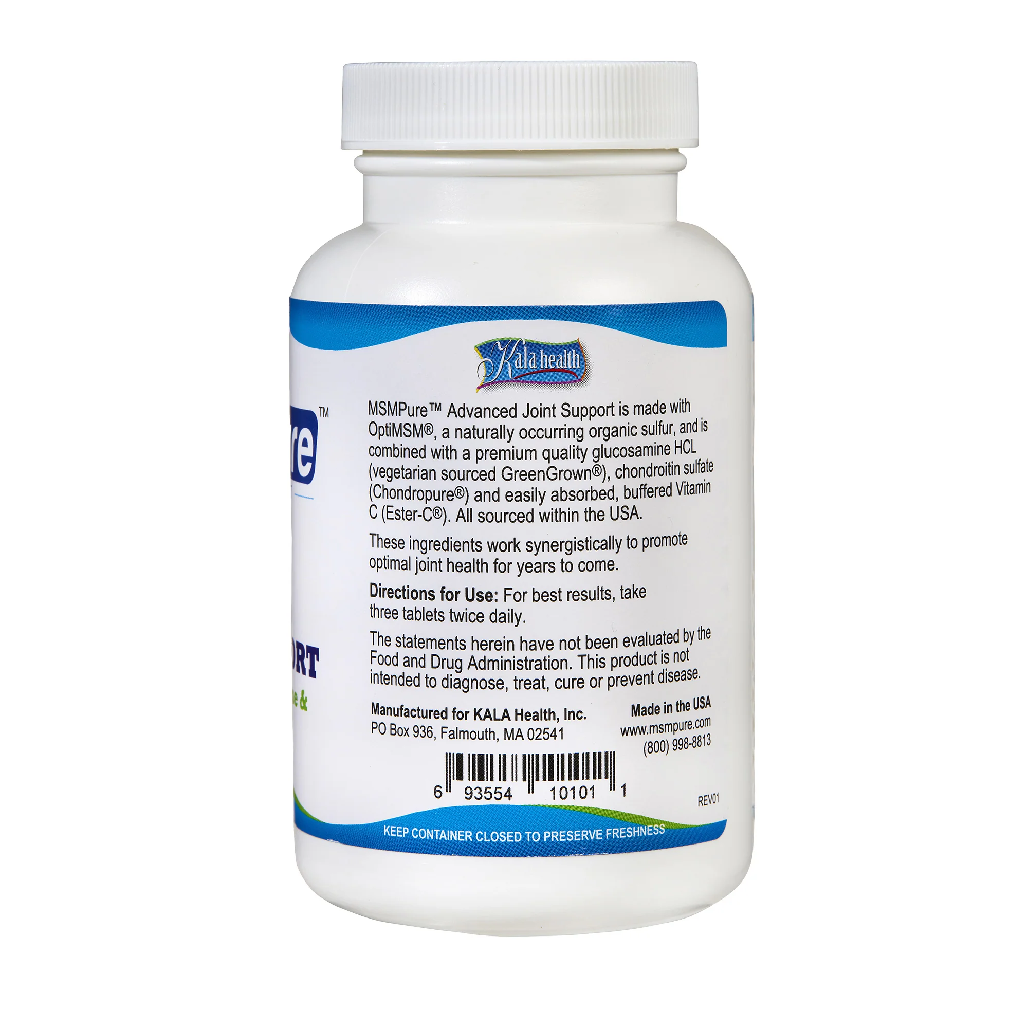 MSMPure Advanced Joint Support Tablets – Glucosamine, Chondroitin, OptiMSM, Ester-C & Manganese for Joint Health, Flexibility & Mobility - Image 5