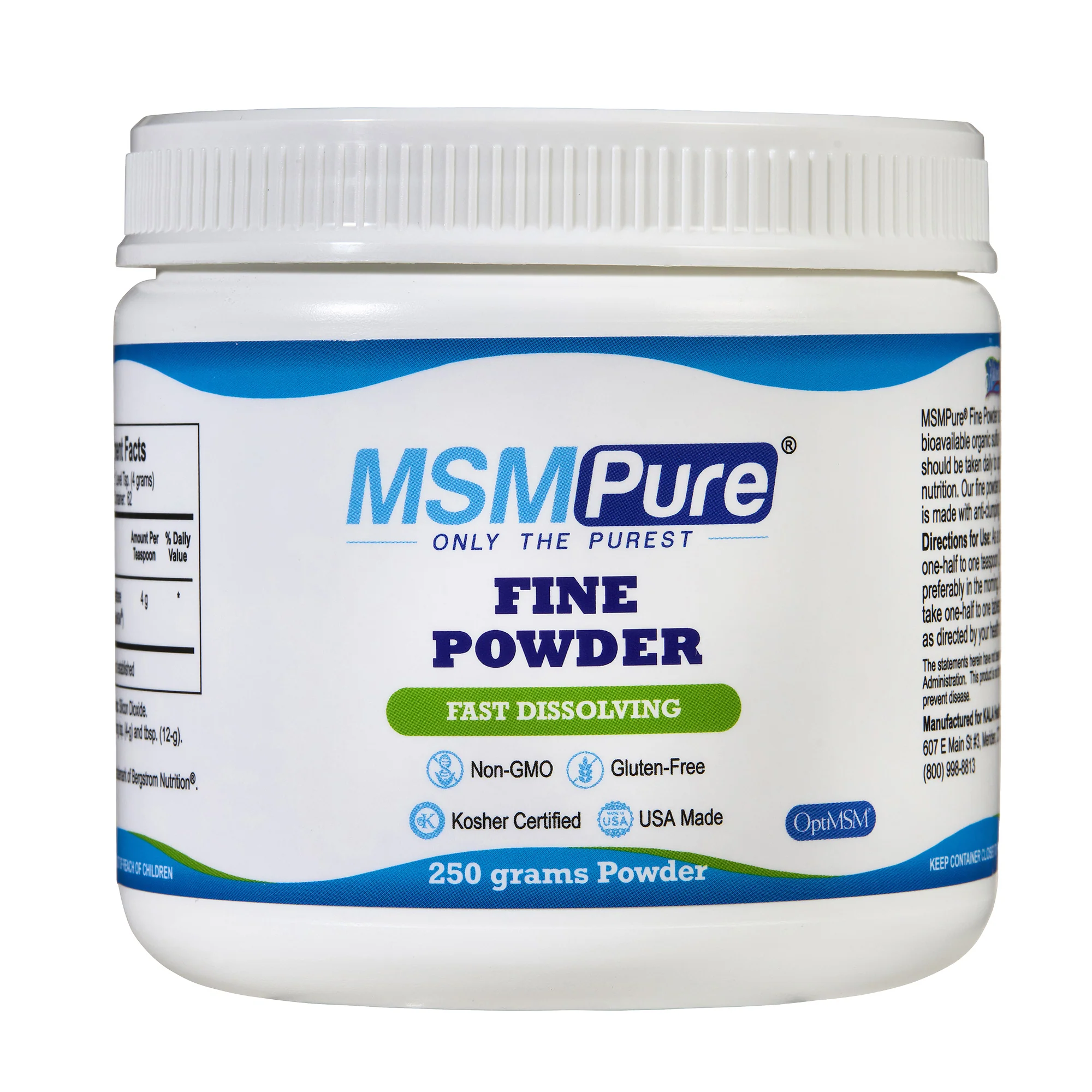 MSMPure Fine MSM Powder- Pure Organic Sulfur Crystals for Joint Flexibility, Skin & Hair Support – Fast-Dissolving, USA-Sourced MSM - Image 11