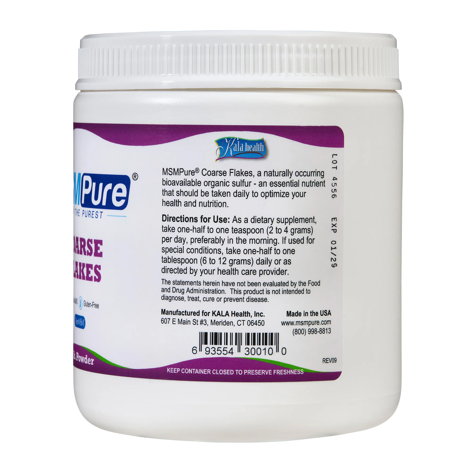 MSMPure Coarse MSM Powder Flakes – Pure Organic Sulfur for Joint Flexibility, Skin Health & Hair Support – US-Sourced MSM - Image 4