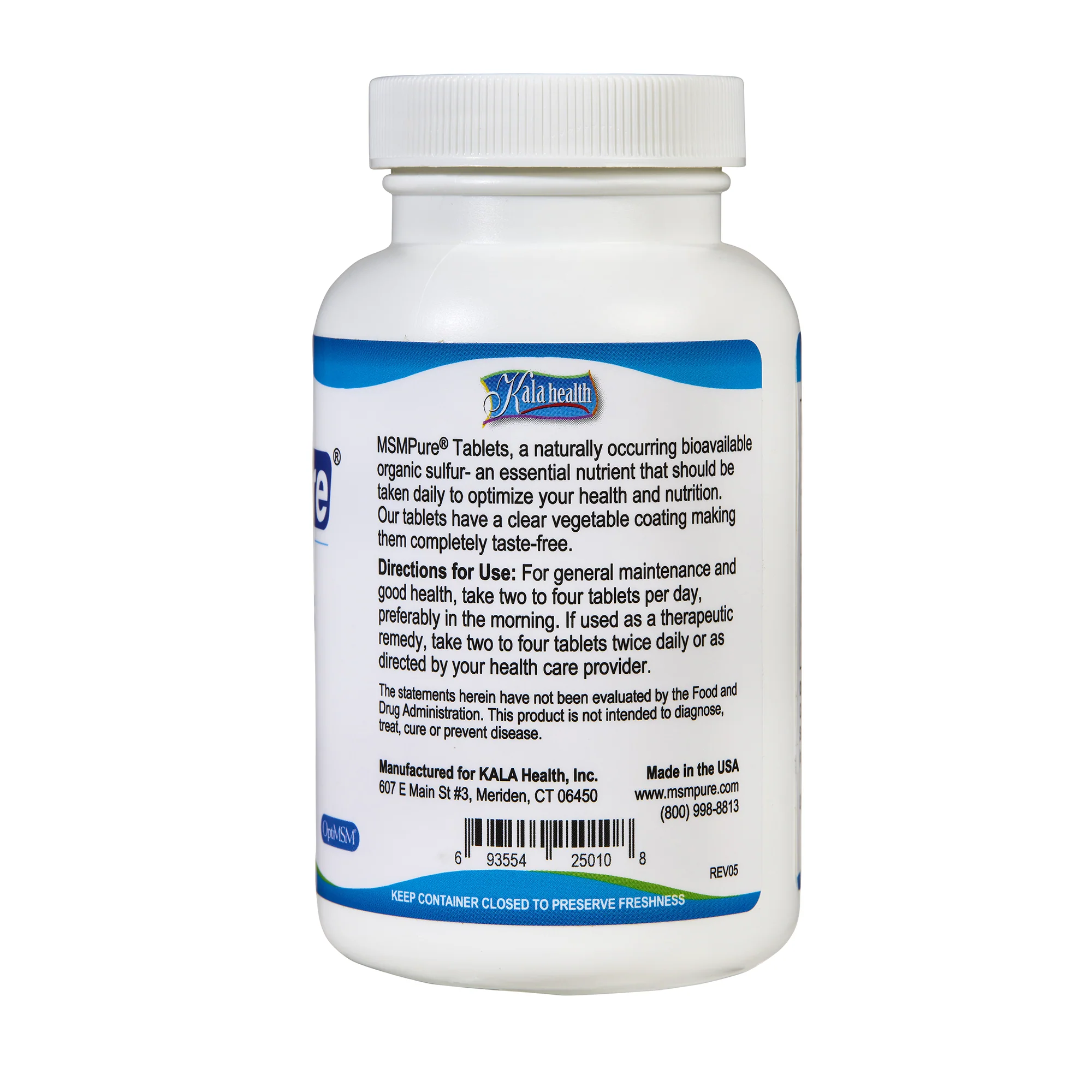 MSMPure MSM Tablets – 1,000 mg Organic Sulfur per Tablet for Joint Flexibility, Skin & Hair Support- US-Sourced MSM - Image 4