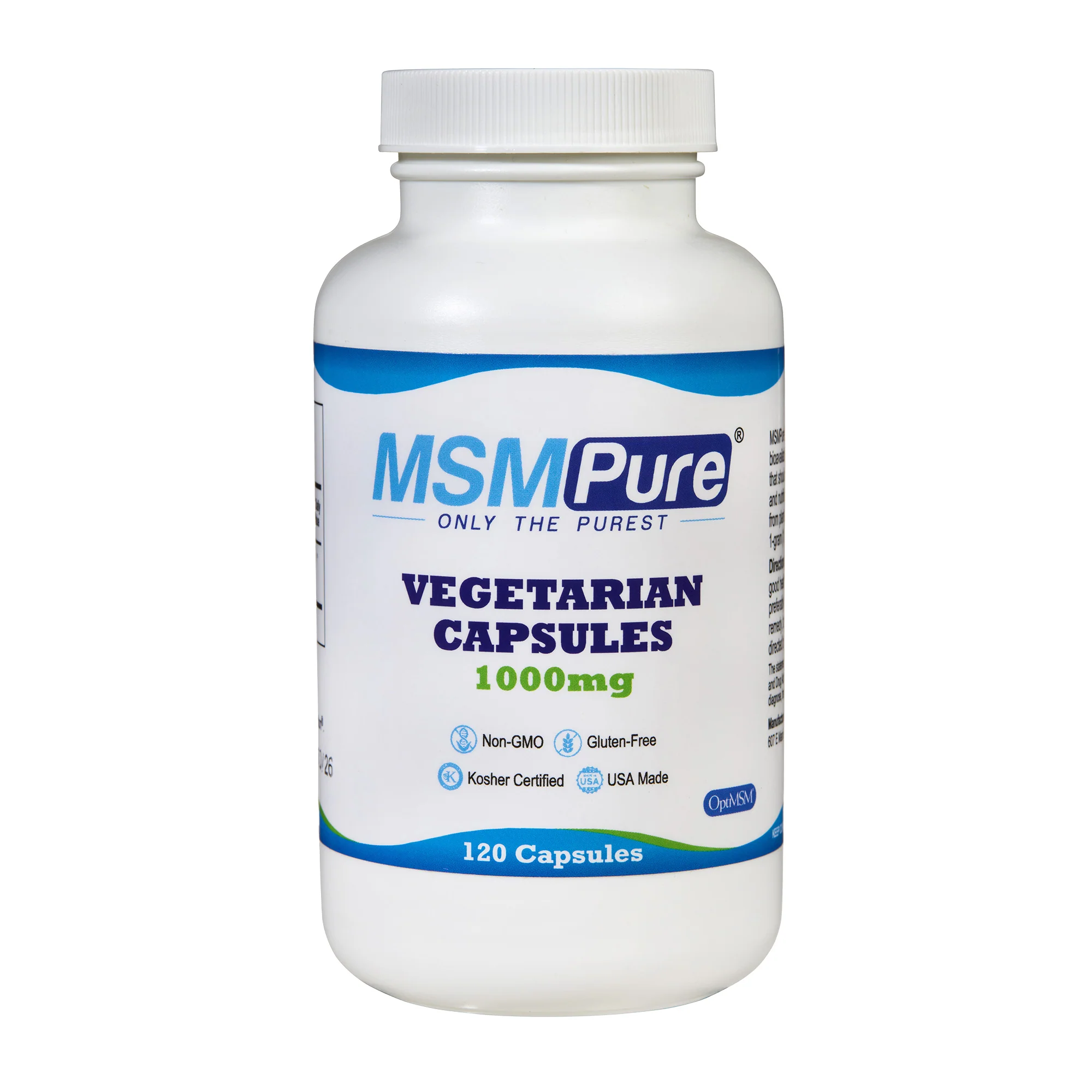 MSMPure MSM Vegetarian Capsules – 1,000 mg Organic Sulfur per Capsule for Joint Flexibility, Skin & Hair Support – US-Sourced MSM - Image 6