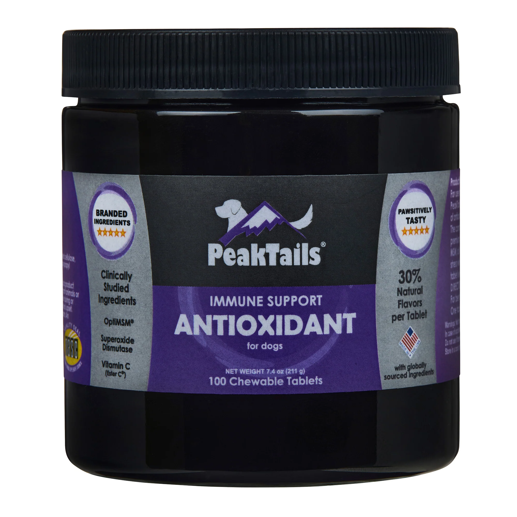 PeakTails Daily Defense Antioxidant Supplement for Dogs – Superoxide Dismutase, MSM, Selenium, Vitamin C & E – Supports Immune Function & Cellular Protection - Image 7