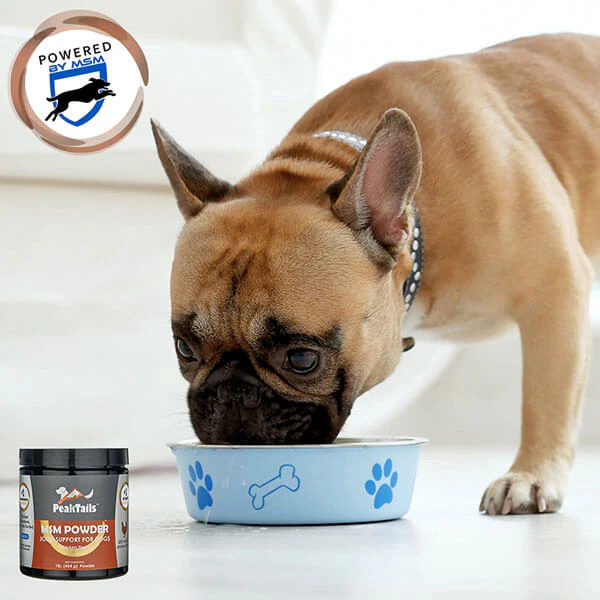 PeakTails MSM Powder for Dogs – 1 lb, Pure Organic Sulfur, Supports Joint Health & Mobility – Flavorless, US-Sourced MSM - Image 6