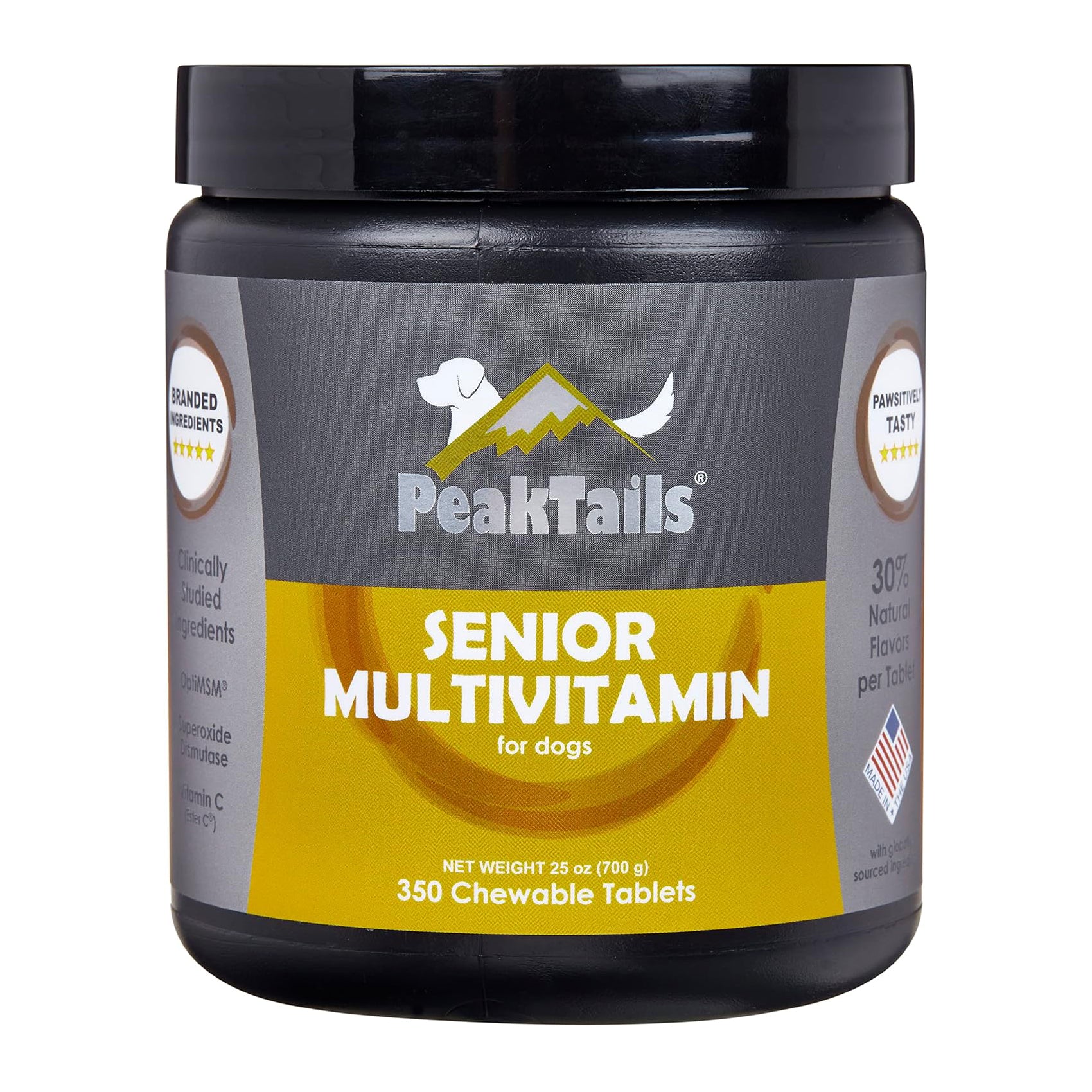 PeakTails Senior Multivitamin for Dogs – MSM, Superoxide Dismutase, Ester-C & 19 Essential Nutrients – Supports Joint Health & Overall Wellness - Image 7