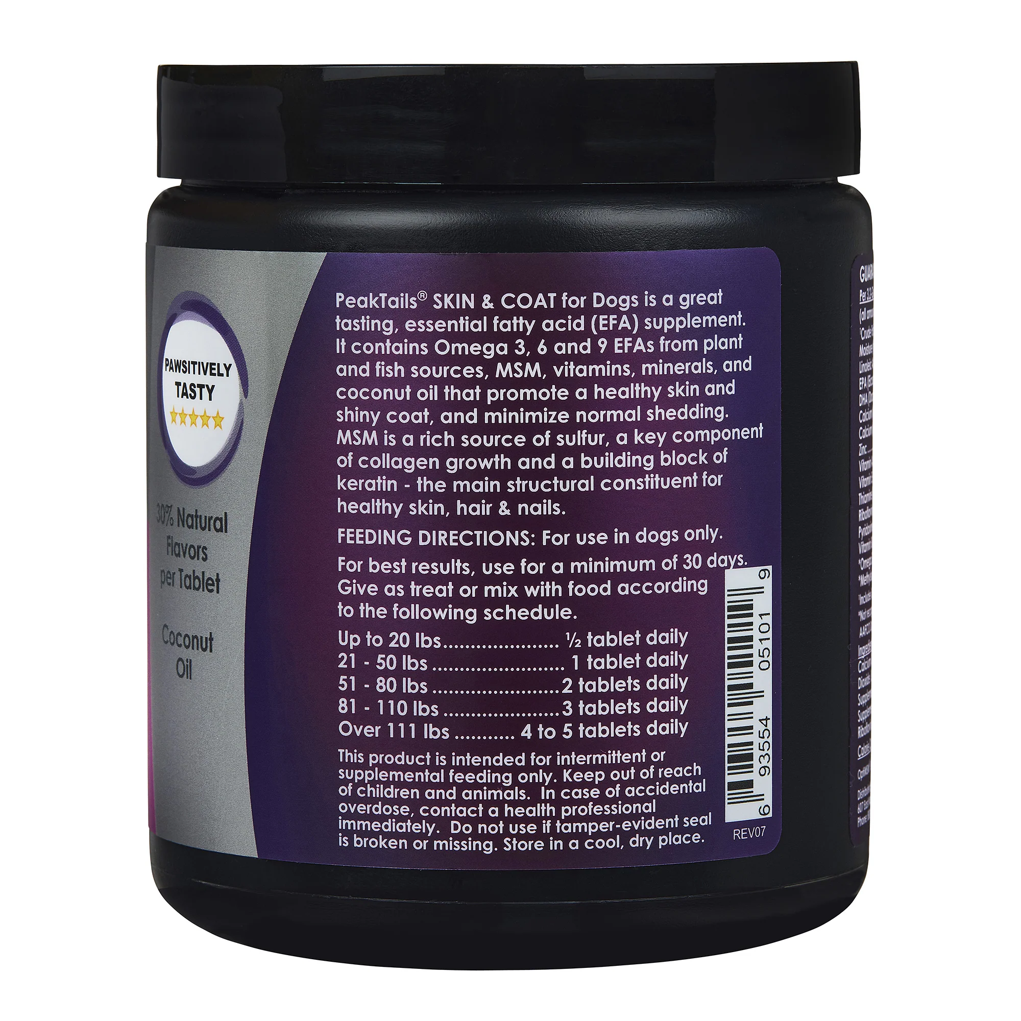 PeakTails Skin & Coat Support for Dogs – MSM, Fish Oil, Omega-3 & Omega-6 – Supports Healthy Skin & Shiny Coat - Image 3