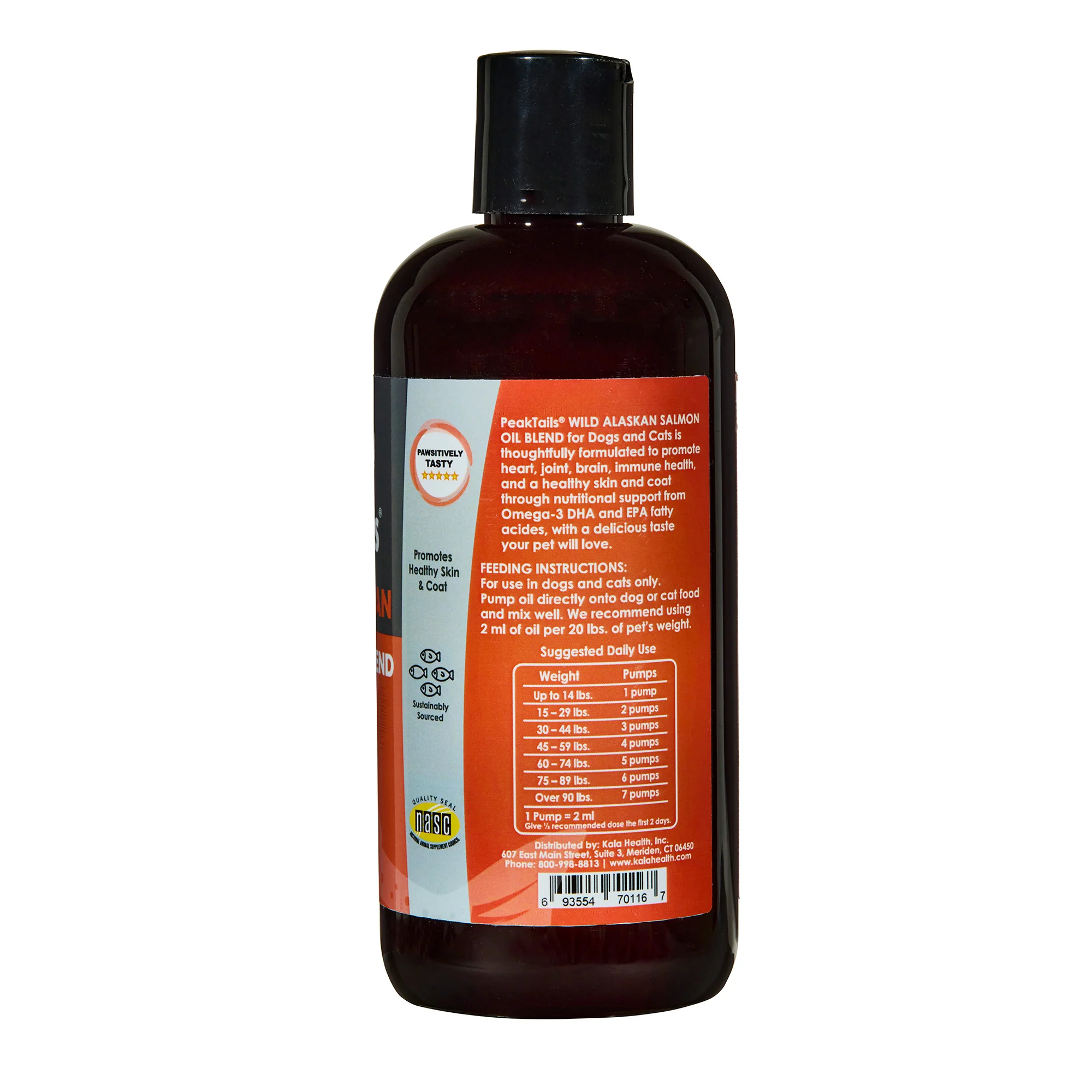 PeakTails Wild Alaskan Salmon Oil for Dogs – Omega-3 Fish Oil Blend with Pollock – Supports Skin & Coat - Image 3
